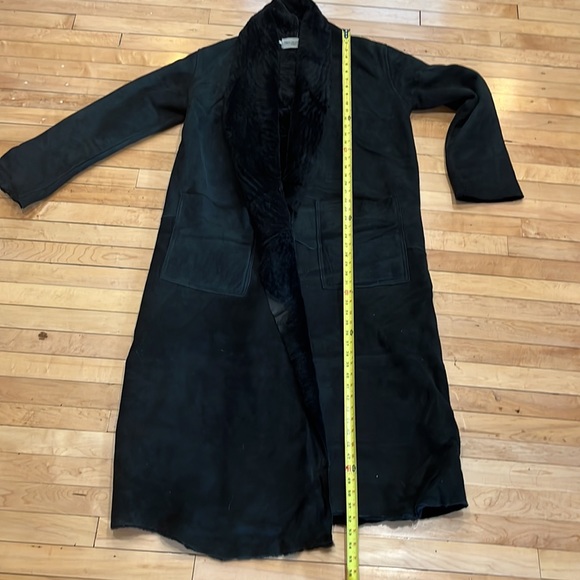 Ivan Grundahl genuine leather shearling long coat - Picture 8 of 15